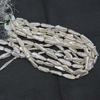 Perles de culture d'eau douce naturelles blanches baroques de 15 mm, 20 mm, 25 mm, 30 mm, perles longues percées, qualité AAA++, fabrication artisanale en Inde