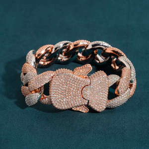 Igi Certifié 2024 Diamant le plus populaire Big Iced Out Bling Moissanite Hip Hop Bracelet cubain pour hommes - Product Image 2