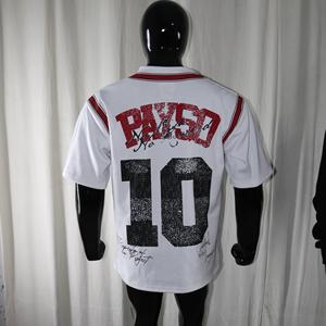 Customized <b>Plain</b> <b>White</b> color T <b>shirts</b> oversized 100% cotton Thick 250 GSM Custom embroidery screen printing emboss CLUSH SPORTS - Product Image 6