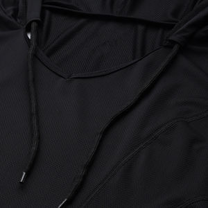<b>Women</b> Hooded Sleeveless <b>Tank</b> <b>Top</b> <b>Black</b> Knitted Breathable Casual Summer Wear with Pockets - Product Image 5
