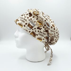 Chapeau d'infirmière polyvalent, réglable avec lien à nouer, chapeau médical respirant, bonnet chirurgical pour infirmières, médecins, personnel hospitalier - Product Image 2