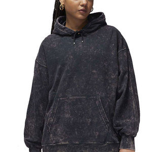Sweat à capuche pour femme de qualité supérieure, délavé à l'acide, avec cordon de serrage, design personnalisé, 420 GSM, épais, streetwear d'hiver, prix de gros - Product Image 3