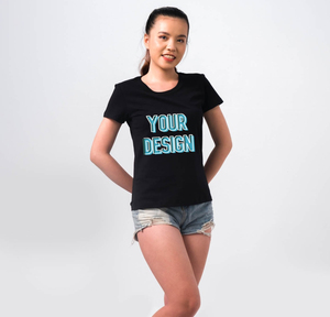 T-shirt 100% coton de haute qualité pour femmes, solide et respirant, OEM/ODM, fabricant vietnamien au <span class=keywords><strong>prix</strong></span> de gros - Product Image 2