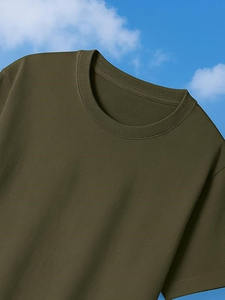 Camiseta extragrande para hombre, holgada, transpirable, de algodón, informal, estilo urbano, con hombros caídos, media manga, cuello redondo, cómoda - Product Image 4