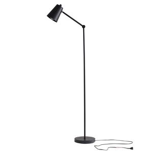 Lampada da Terra per Architetti Nera da 64 Pollici con Finitura in Metallo Opaco, Design Moderno con Illuminazione LED - Product Image 2