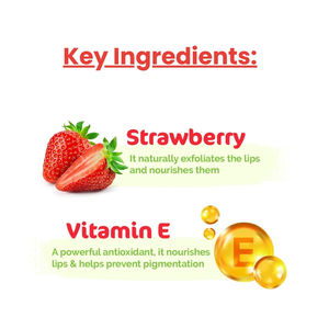 Bálsamo Labial Mineral Orgánico de Marca Privada, Hidratante, Nutritivo, con Color, Natural, con Vitamina E, Sabor Fresa, OEM - Product Image 5