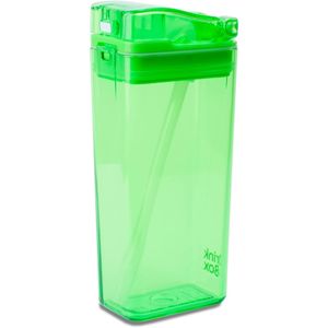 Eco-Friendly 12 Ounce Green Juice Box Container Reusable <b>Drinkware</b> Accessory with Convenient Design - Product Image 1