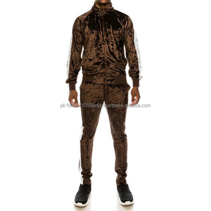 Custom Design Velour Two Piece Set Men Vintage <b>Tracksuit</b> Men Velvet Oversized <b>Plain</b> Streetwear Summer Set - Product Image 1