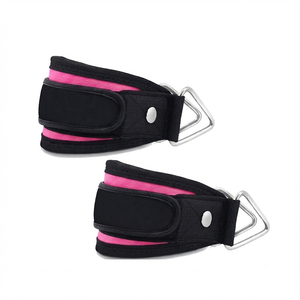 Gym Ankle Cuffs Heavy Duty D-Ring Attachments for Cable <b>Machines</b> Leg Extension <b>Machine</b> Workout Fitness Equipment Gear - Product Image 2