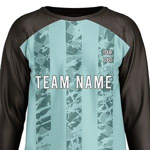 Professional <b>Football</b> Goalkeeper <b>Shirt</b> Vertical Stripe Design Long Sleeves Lightweight Quick-Dry Training Match Uniform - Product Image 3