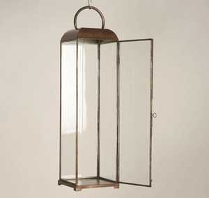<b>Copper</b> <b>Lantern</b> With Glass Panels Durable Finish For Home Decoration - Product Image 4