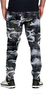 Pantalones deportivos con estampado de camuflaje para hombre, pantalones de punto transpirables informales con cordón y cintura elástica, ropa de otoño - Product Image 3