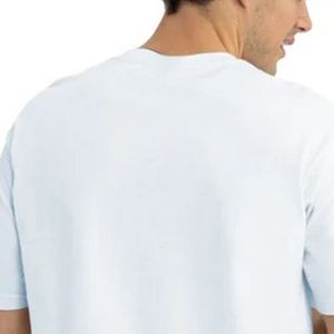 T-shirt tubulaire en coton léger pour homme, manches courtes, col rond, confortable, décontracté, vêtements de voyage - Product Image 4