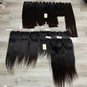 Raw vietnamita 13x6 HD para cierre Frontal de encaje cutícula alineada cabello humano liso para cierre Frontal suizo HD cabello humano - Product Image 6