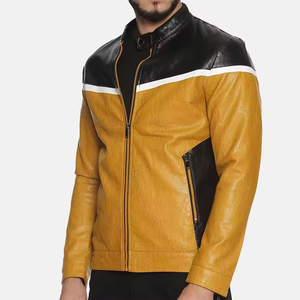 Veste en cuir véritable pas chère, imperméable, respirante, écologique, manteau tendance, vêtements décontractés élégants pour hommes, vente en gros directe d'usine - Product Image 3