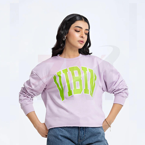 Soft Cotton Blend Pullover For Casual Streetwear And Daily Activities <b>Women</b> Printed Crewneck <b>Sweatshirt</b> <b>Lightweight</b> Casual - Product Image 4