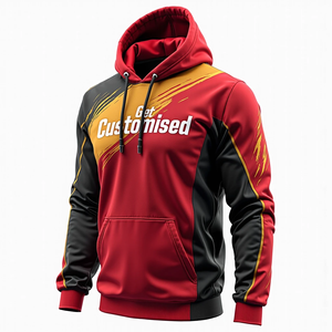 Sweat-shirt à capuche personnalisé avec impression intégrale, unisexe, vêtements de sport, streetwear, logo personnalisé, fabrication OEM, sweat-shirt personnalisé - Product Image 1