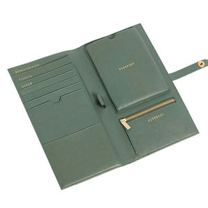 Portefeuille long pour homme en cuir véritable, personnalisé, écologique, zippé, élégant, fin, minimaliste, pour cartes et argent, prix abordable, de marque - Product Image 1