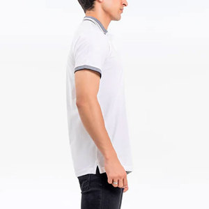 เสื้อโปโลแฟชั่นดีไซน์ทันสมัยยอดนิยม ผู้ผลิตที่ดีที่สุด น้ำหนักเบา สินค้ามาใหม่ เนื้อผ้านุ่ม ระบายอากาศได้ดี คุณภาพพรีเมียม รับทำโลโก้ตามสั่ง - Product Image 4