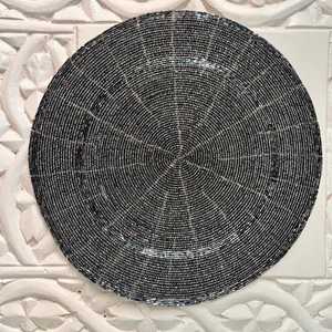 Premium <b>Beaded</b> Embroidered <b>Placemats</b> Decorative Handmade Table Mats for Dining Room Kitchen Wedding Party Events at cheap price - Product Image 3