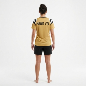 Camiseta de Fútbol Personalizada para Mujer, Talla Grande, Manga Corta, Poliéster, Uniforme de Equipo, Ropa Deportiva - Product Image 3