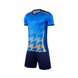 Ensemble de maillots et shorts de football personnalisés pour hommes, impression graphique, uniforme d'équipe de football, vente en gros - Product Image 6