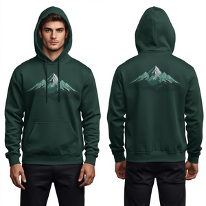 Sudadera de Lujo para Hombre con Detalles Bordados de Forest Summit, Corte Relajado Premium y Atractivo Estilo Contemporáneo para Actividades al Aire Libre - Product Image 3