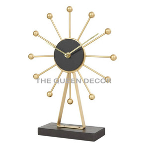 Contemporary Shiny Polished Aluminum Metal Telescope Shape <b>Table</b> <b>Clock</b> Wholesale Price <b>Table</b> Top Decoration - Product Image 5
