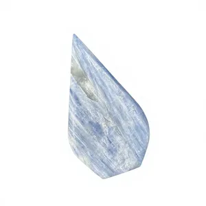 ALIZA AGATE EXPORTS คริสตัลไคยาไนต์สีน้ำเงินธรรมชาติ แกะสลักด้วยมือ ขัดเงาแบบเปลวไฟ รูปทรงหยดน้ำ อัญมณีทรงเรขาคณิต ของตกแต่งบ้านตามหลักฮวงจุ้ย - Product Image 1