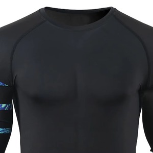 T-shirt de compression pour homme, à séchage rapide, pour la course à pied, la gym, le sport, l'entraînement, protection UV - Product Image 5