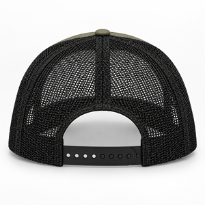 Olive Green Trucker <b>Cap</b> <b>Black</b> Mesh Back Blank Custom Logo Workwear <b>Baseball</b> Hat Adjustable Snapback Wholesale OEM Hats - Product Image 4