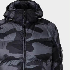 Chaqueta de Invierno Acolchada para Hombre, Chaqueta de Alta Calidad con Cuello Alto, Cálida, Informal, de Poliéster, para Uso Diario - Product Image 1