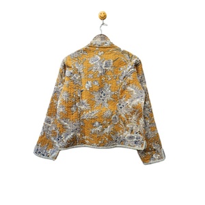 Handcrafted kantha cotton quilted jacketfloral design unique <b>jacket</b> best quality <b>jacket</b> winter <b>women</b> <b>jacket</b> comfortable fit - Product Image 6