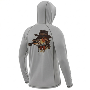 Sudadera con Capucha para Pesca al Aire Libre para Hombre, 100% Poliéster, UPF 50, Protección UV en la Parte Delantera, Secado Rápido, Transpirable, Refrigerante, Manga Larga - Product Image 1