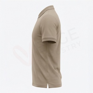 Men's <b>Navy</b> <b>Blue</b> Short Sleeve 100% Polyester Pique for <b>Shirt</b> Casual Breathable Anti-Wrinkle Regular Fit Solid Knitted Design - Product Image 3