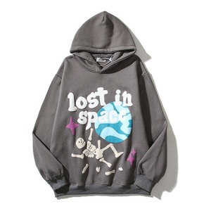Fabricant sur mesure de sweats à capuche unisexes streetwear avec impression 3D en relief, sweats à capuche surdimensionnés et respirants avec impression en relief - Product Image 2