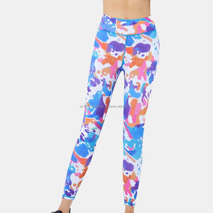 กางเกงโยคะสำหรับผู้หญิงกางเกงโยคะพิมพ์ลายเสือดาวออกแบบได้ตามต้องการ - Product Image 3