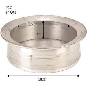 Stainless Steel Gas Chafer 17 Qt 15.5 in Diameter 5 in Deep <b>Buffet</b> <b>Server</b> <b>Food</b> <b>Warmer</b> - Product Image 1