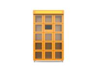 Casier de livraison de nourriture intelligent ZHILAI, 14 portes, armoire de stockage thermique isolée pour application extérieure