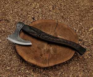 Professional Premium High Quality Hand Forged Viking Hatchet High Carbon Steel Wooden <b>Handle</b> THEWIZ CRAFTS Kitchen Use 3-Year - Product Image 5