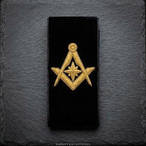 Custom Gold Bullion Wire Embroidery Badges Handmade Green Masonic Regalia Celtic Knot Blank Border Patch <b>Maker</b> - Product Image 2