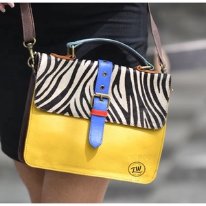 LW Luxury Fashion Women's Handbag High Quality Zebra Print Genuine Leather Side <b>Bags</b> for <b>Summer</b> Genuine Leather Lining - Product Image 3