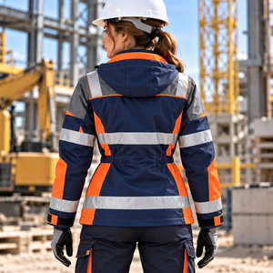 Uniforme de sécurité personnalisable pour les travailleurs du bâtiment, vêtements de travail industriels, veste - Product Image 3