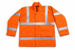 Gilet de sécurité personnalisable Apex Safety Hualing, haute visibilité, classe 2 ANSI, imperméable, jaune fluorescent, maille réfléchissante - Product Image 2