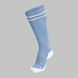 Logo personnalisé Chaussettes de football élégantes Fabricant Vente en gros Chaussettes en coton pur unisexes décontractées de haute qualité de couleur unie unisexe - Product Image 5