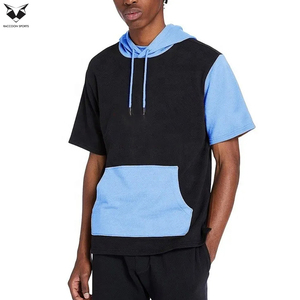 Sudadera con Capucha para Hombre, Precio de Fábrica al por Mayor, con Bolsillos Delanteros y Mangas Cortas, Talla 6XL, Ropa Deportiva - Product Image 5