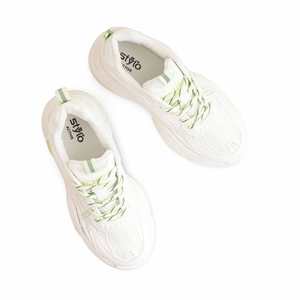 Baskets décontractées vertes pour femmes Chunky AT7339 - Product Image 1