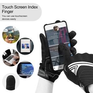 Gants de moto personnalisables avec paume et doigts en mousse, absorbant efficacement les chocs et la saleté. - Product Image 3