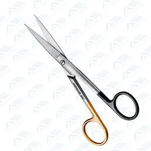 Ciseaux nasaux Forman à manche noir et or, instrument médical, instruments chirurgicaux, 16 cm, ciseaux dorsaux angulaires, acier inoxydable - Product Image 5