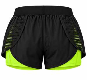 High Waist Mesh <b>Skorts</b> With Inner Layer Breathable Sporty Shorts <b>For</b> <b>Women</b> - Product Image 1